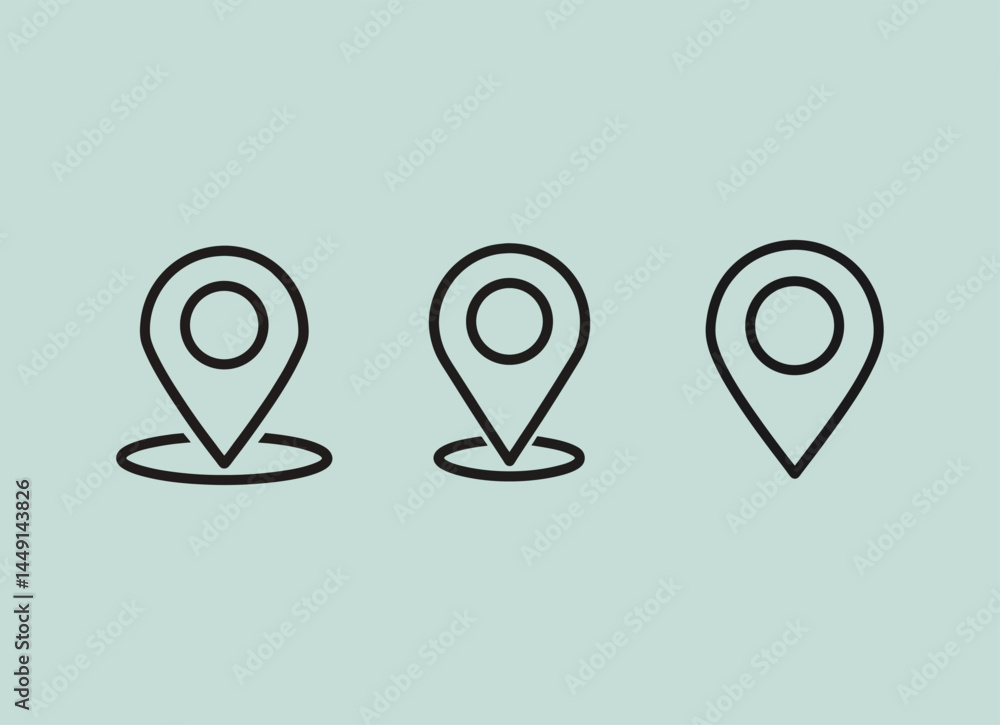 map pointer icon map pointer icon