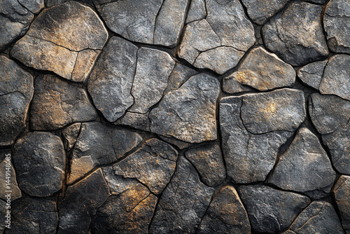 Rugged stone texture with deep neutral tones and fine matte finish