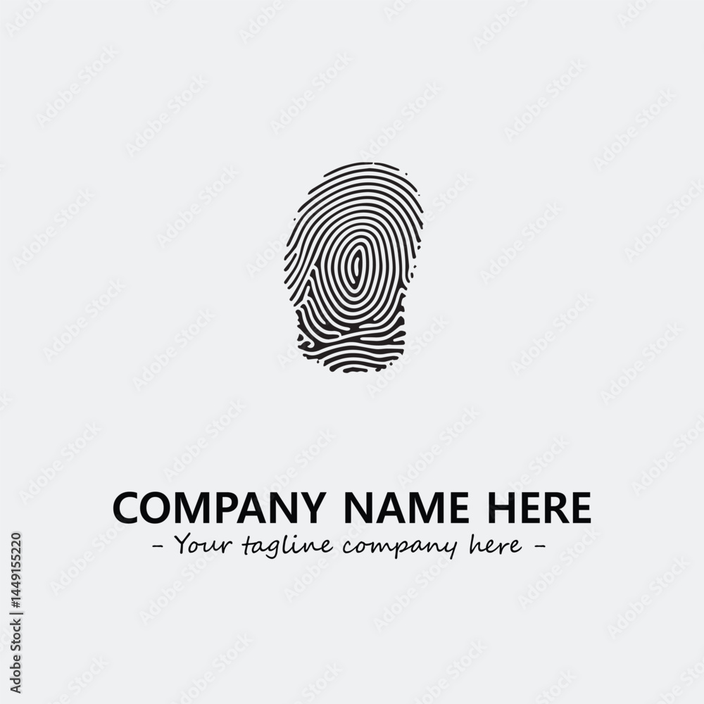 Fingerprint logo company design vector illustration Fingerprint logo company design vector illustration