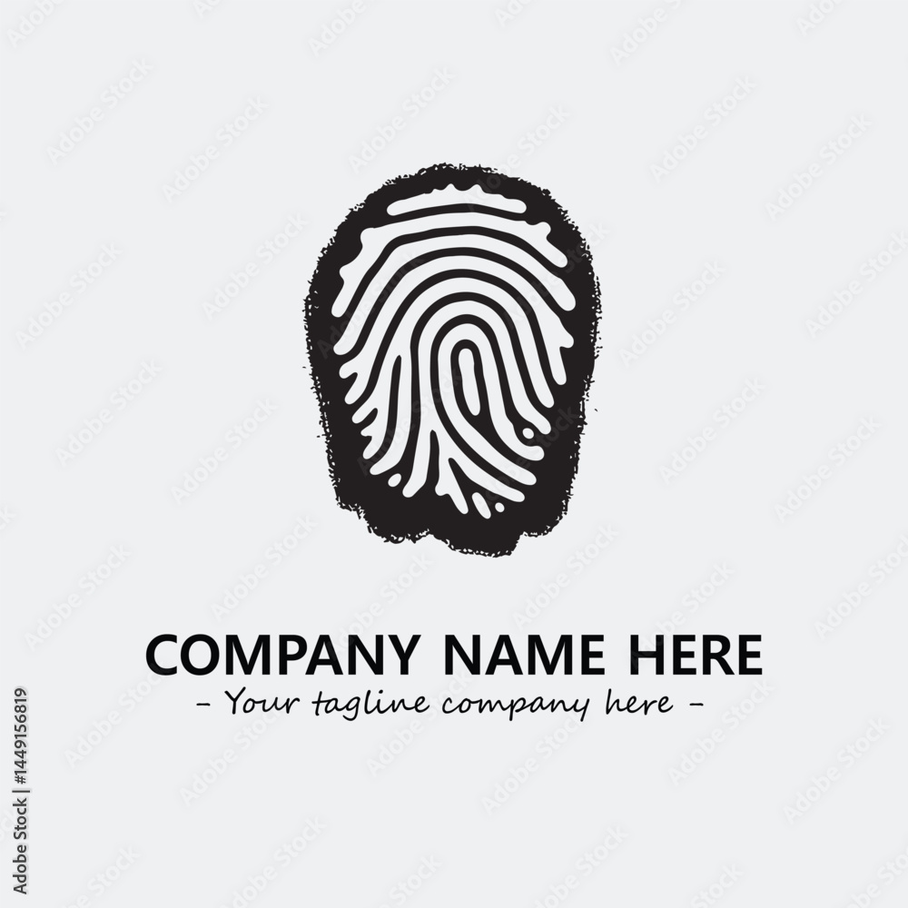 Fingerprint logo company design vector illustration Fingerprint logo company design vector illustration