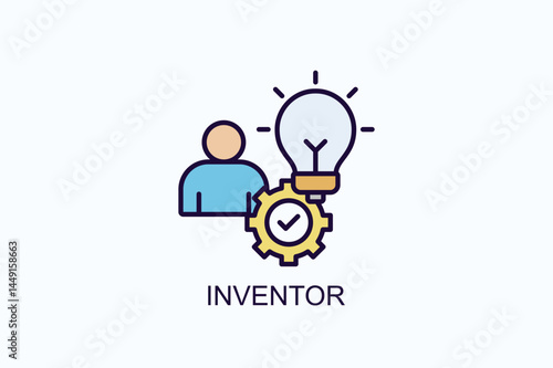 Inventor Icon Or Logo Isolated Illustration