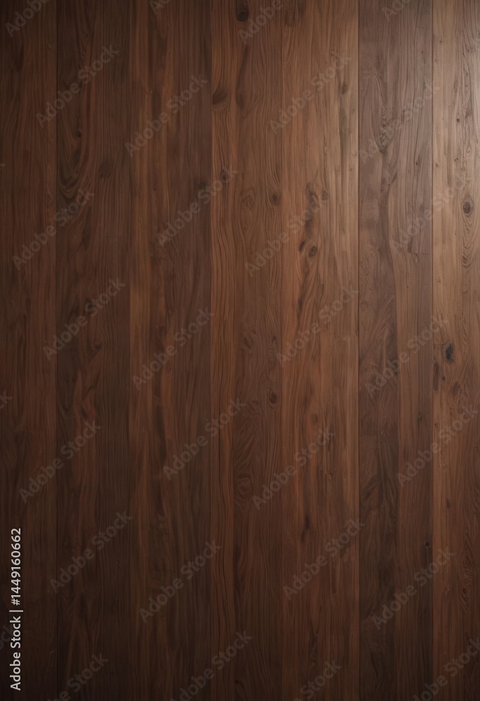 Naklejka premium Deep toned wood backdrop; sophisticated, natural grain patterns , dark wood, brown wood