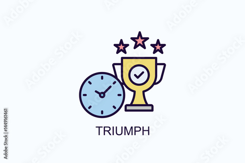 Triumph Icon Or Logo Isolated Illustration
