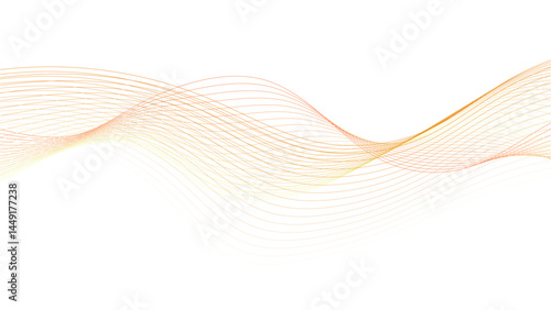 Abstract Wave of Colorful Lines