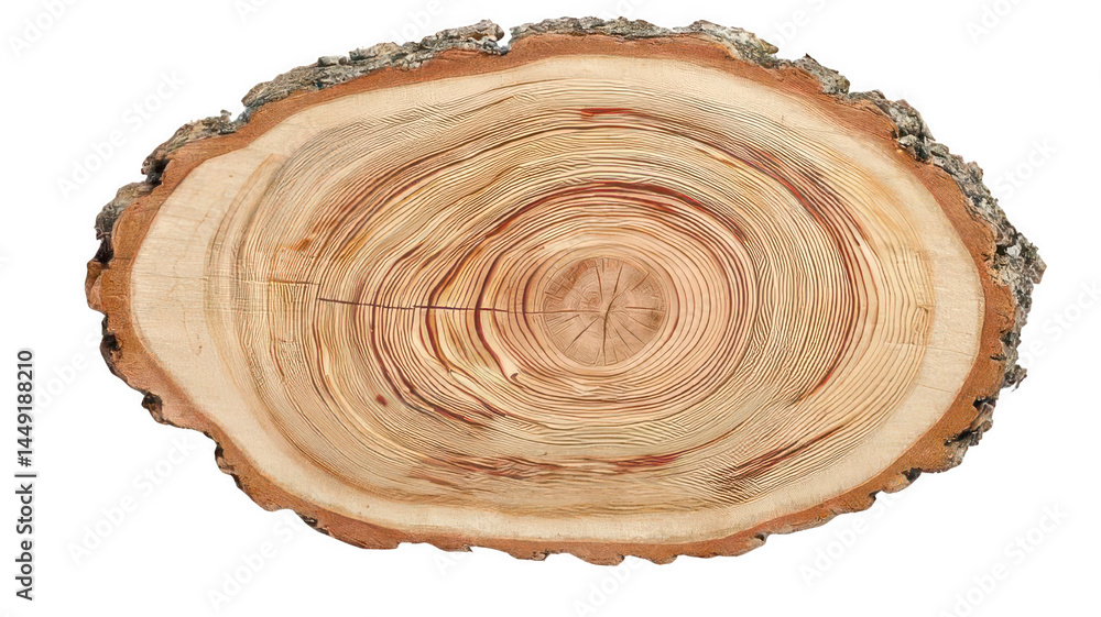 Pine Wood Slice with Knots and Texture Isolated on White Transparent Background Pine Wood Slice with Knots and Texture Isolated on White Transparent Background