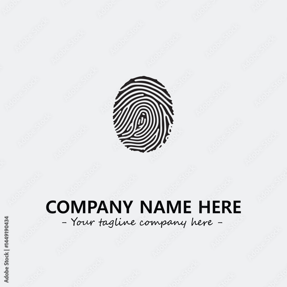 Fingerprint logo company design vector illustration Fingerprint logo company design vector illustration