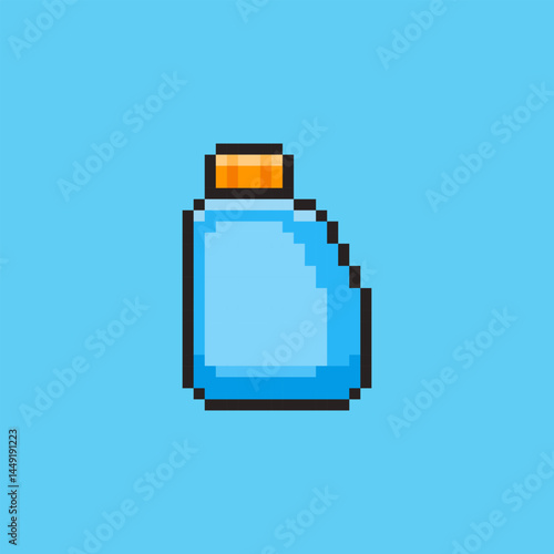 Pixel art Detergent Bottle game asset design