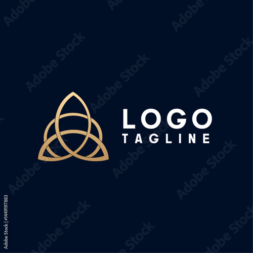 Modern minimalist professional and creative 3 corner logo design.