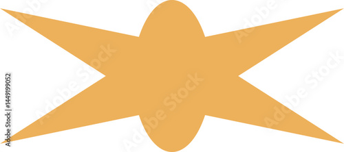 vector illustration of a golden star