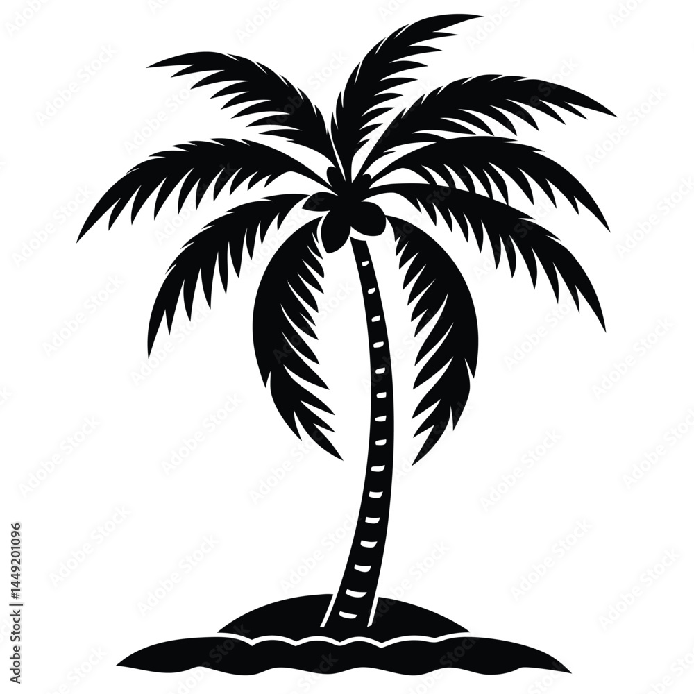 Fototapeta premium palm tree vector illustration