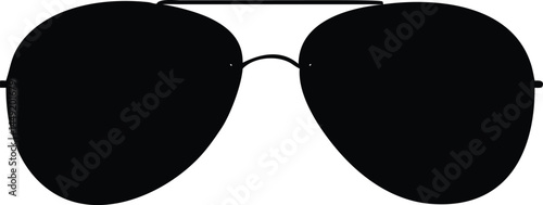 Dark aviator sunglasses display sleek style and modern appeal on a white backdrop