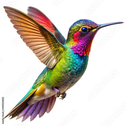 hummingbird on transparent background