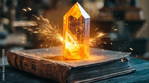 Melting glass bottle abstract surreal transformation glowing liquid amber