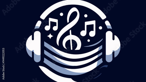 Music note logo illustration
