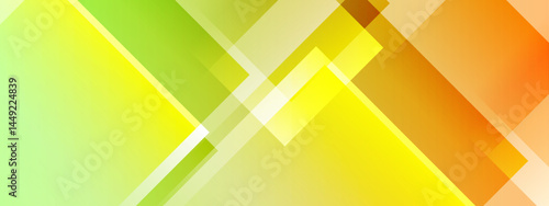 Abstract geometric pattern with yellow and green squares. Ideal for backgrounds, textile designs, and modern art concepts. Bright and eyecatching visuals.