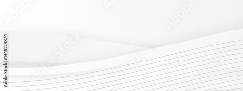 Suitable for designs needing elegant simplicity, this white abstract background with curved lines is ideal for modern concepts.