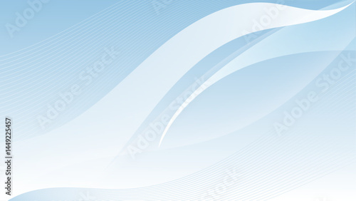 Blue abstract background with white curved lines, suitable for web design, presentations, and digital art projects. Versatile and modern.