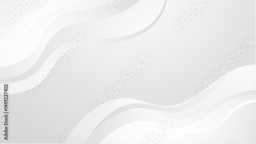 White abstract background with wavy lines. Suitable for website headers, social media posts, presentations, and digital art projects. Energizing design.