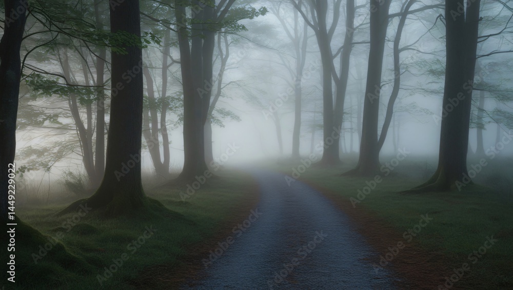 Obraz premium fog in the forest