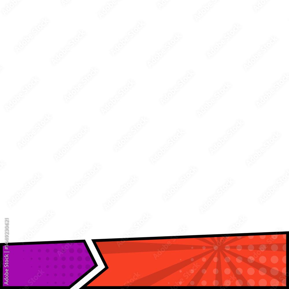 Obraz premium Comic Footer