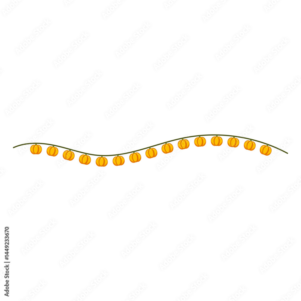 Fototapeta premium Hanging Pumpkin Shape