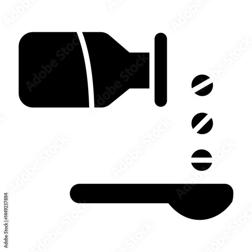 medicine glyph icon