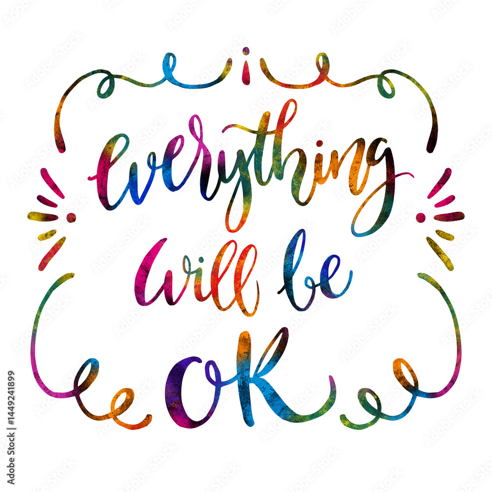 Everything will be ok okay lettering