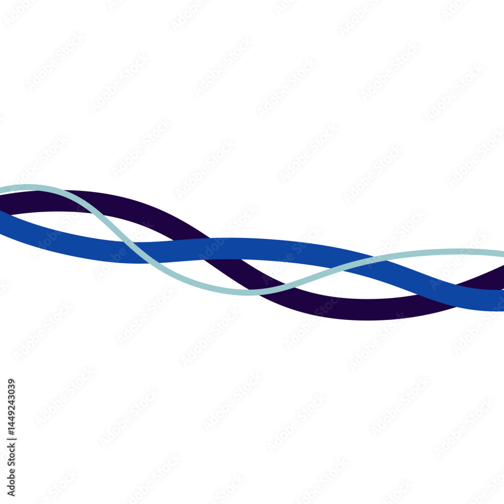Wavy Line Border Decoration Wavy Line Border Decoration