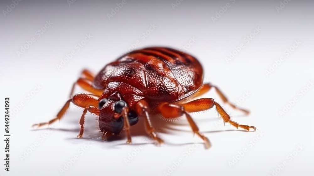 A bed bug on a white background A bed bug on a white background