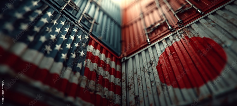 America and Japan trading partner or rival. Import export manufacture. Politic agreement. Generative AI technology.