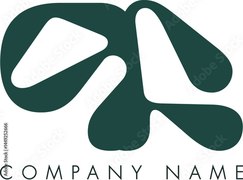 Creative Abstract Initial Letter PA Logo Design