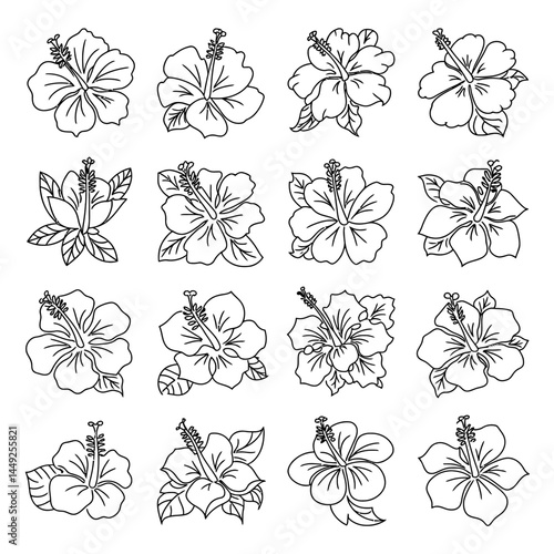 Black and white floral and butterfly seamless pattern design for decoration and art