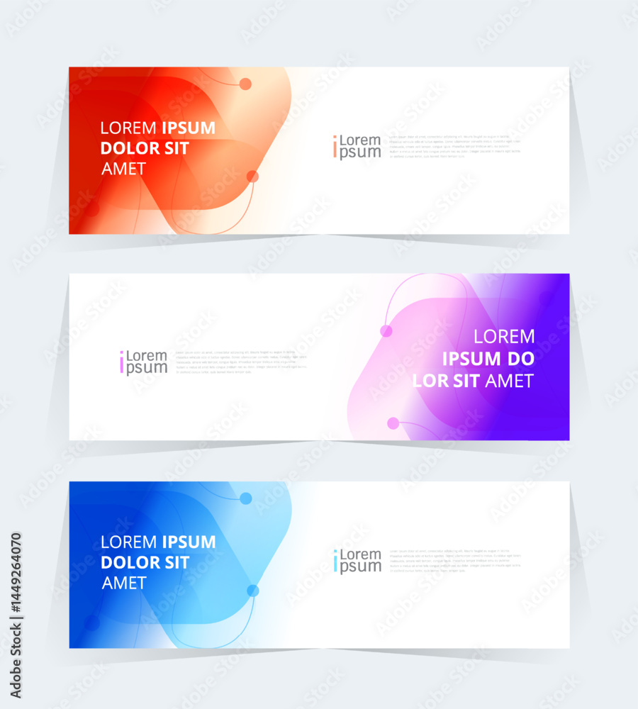 Geometric banner design with Vector presentation template. Geometric banner design with Vector presentation template.