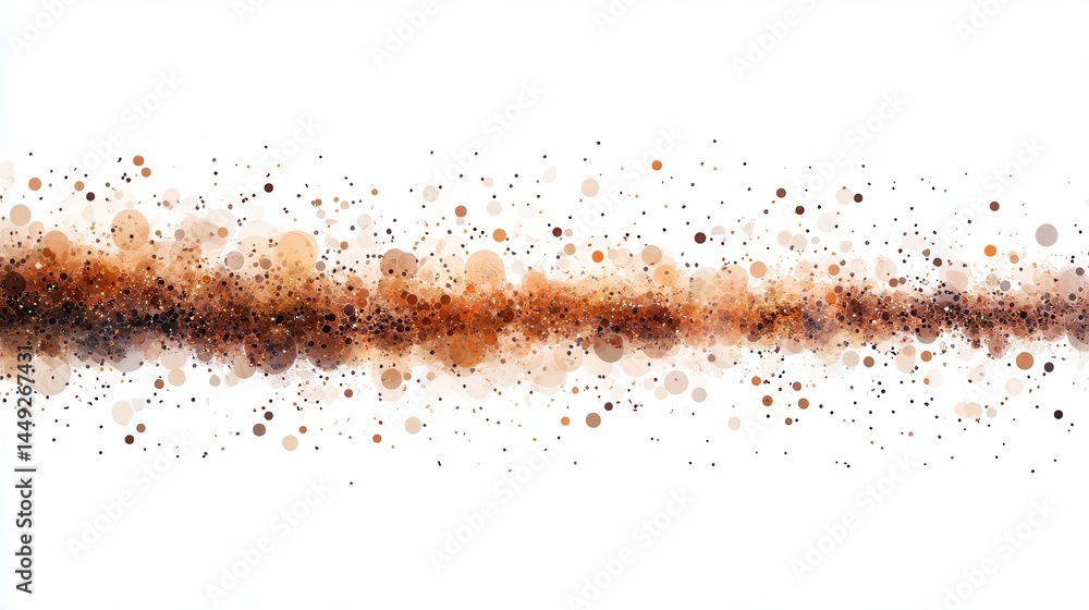 Abstract brown circles on white background Abstract brown circles on white background
