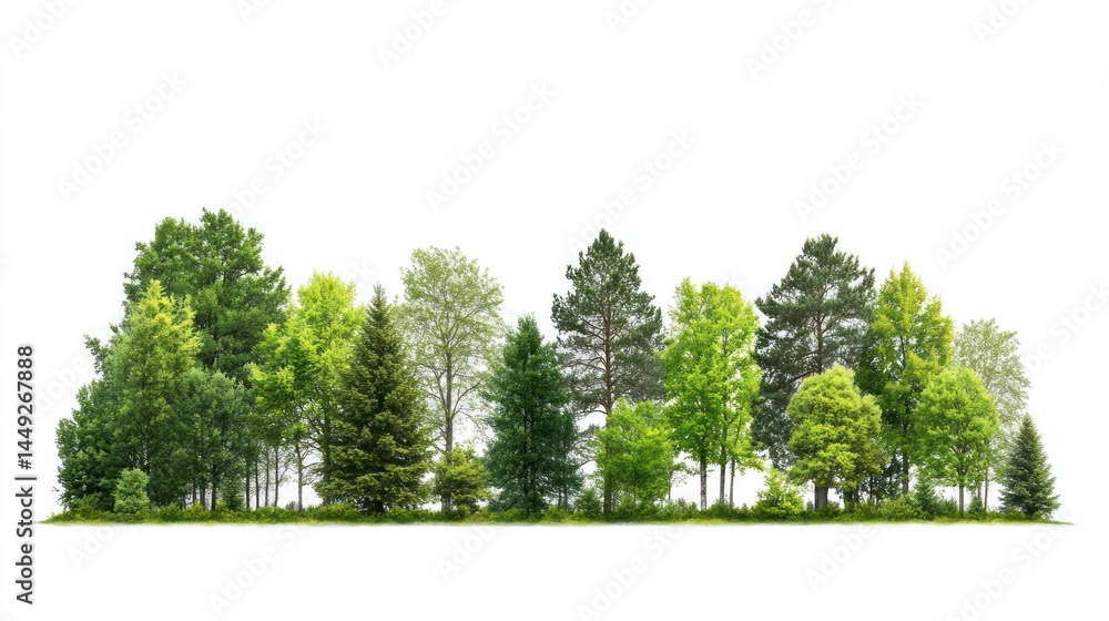 Obraz premium Forest line graphic