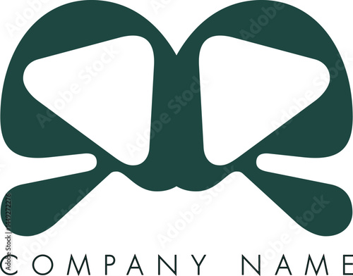 Creative Abstract Initial Letter QQ Logo Design