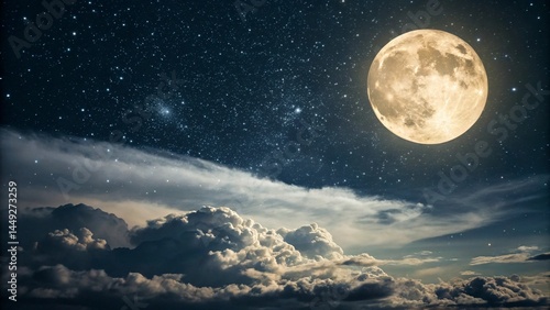 the moon in the sky