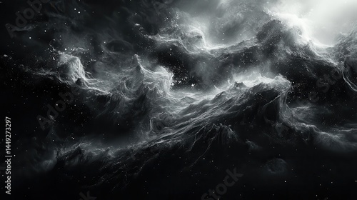 Wallpaper Mural Abstract cosmic landscape Torontodigital.ca