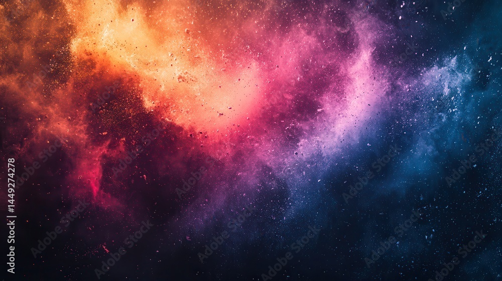 Naklejka premium Abstract cosmic nebula (39)