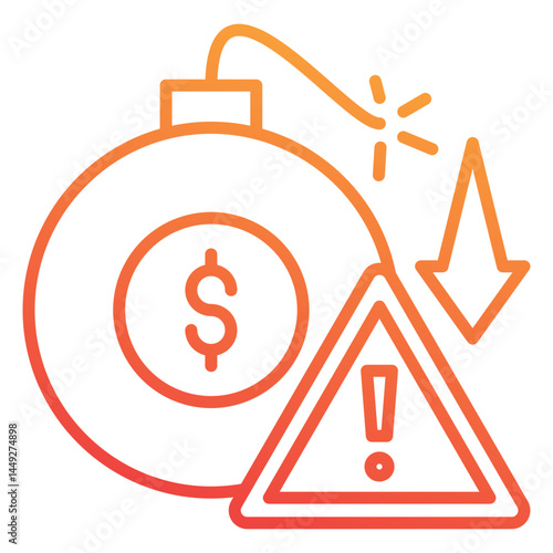 Debt Crisis Icon