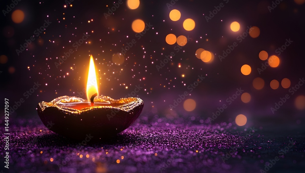 Diwali Oil Lamp Flame, Festive Sparkle, Holiday Greeting Card Design Diwali Oil Lamp Flame, Festive Sparkle, Holiday Greeting Card Design