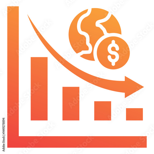 Economic Contraction Icon