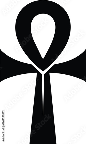 Black and White Ankh