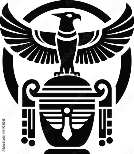Symbol of Egyptian Canopic Jar