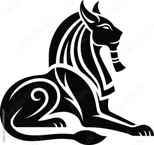 Ancient Egyptian Lion Symbol
