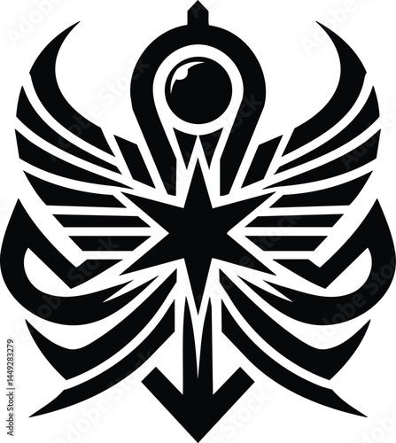 Minimalist Egyptian Star Icon
