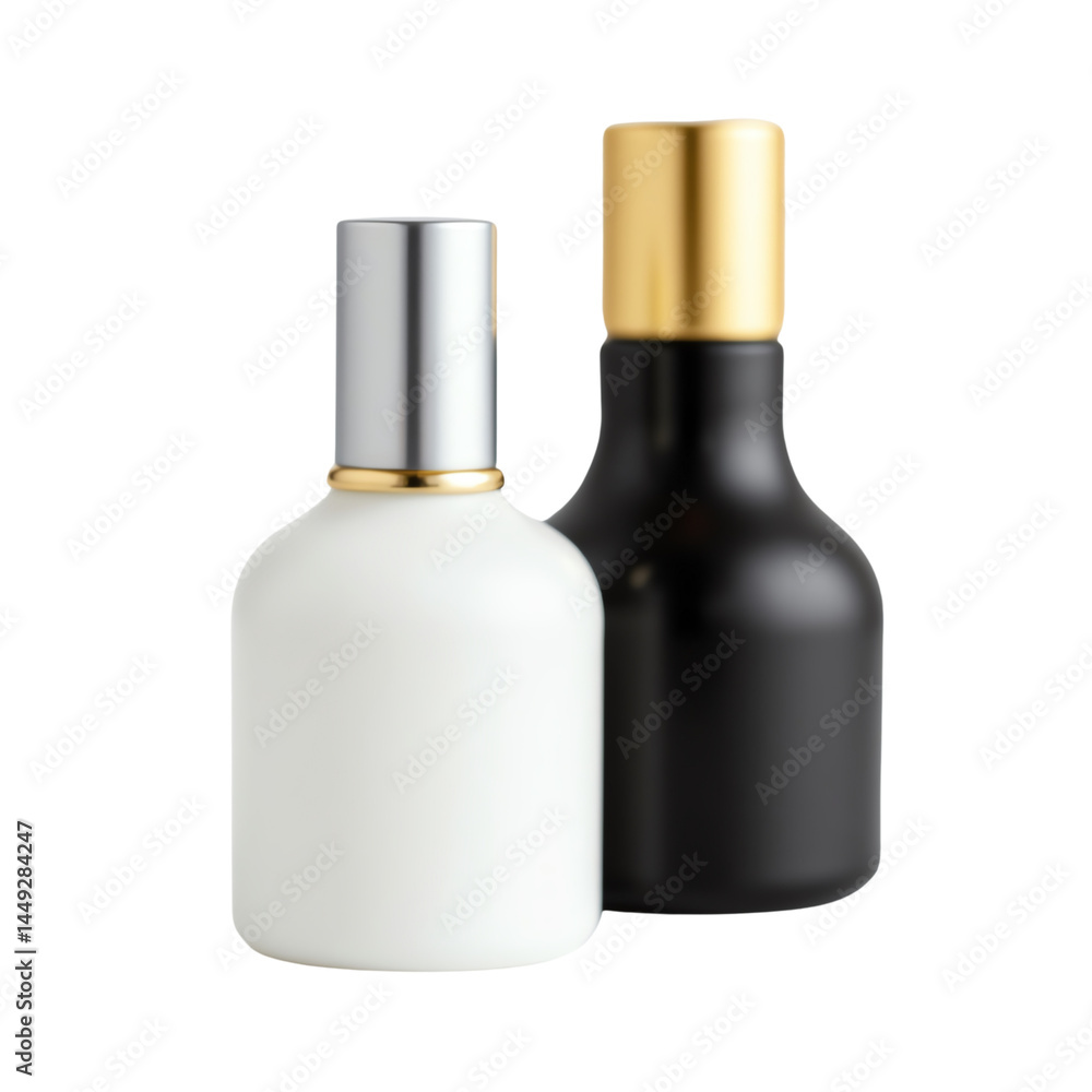 Elegant bottles in black and white design. Elegant bottles in black and white design.