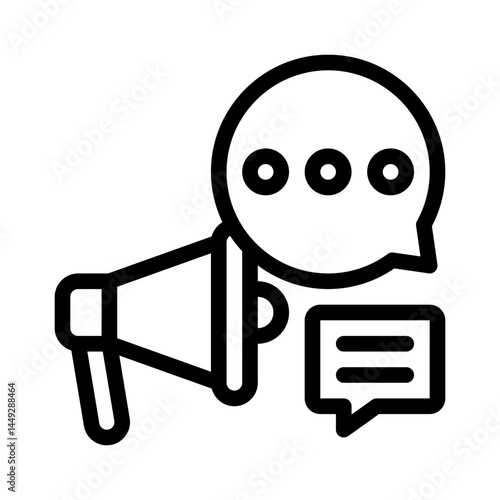 bullhorn line icon