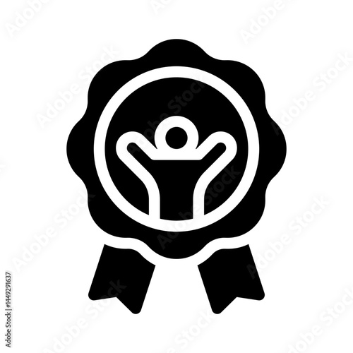 customer loyalty glyph icon
