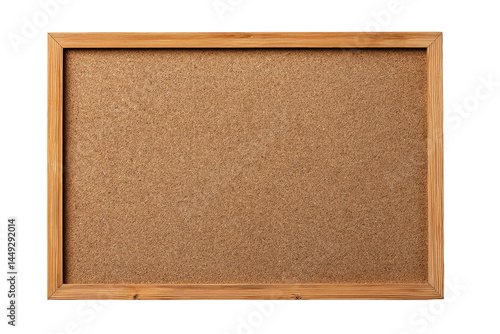 Wooden framed cork board for office and home organization, cut out